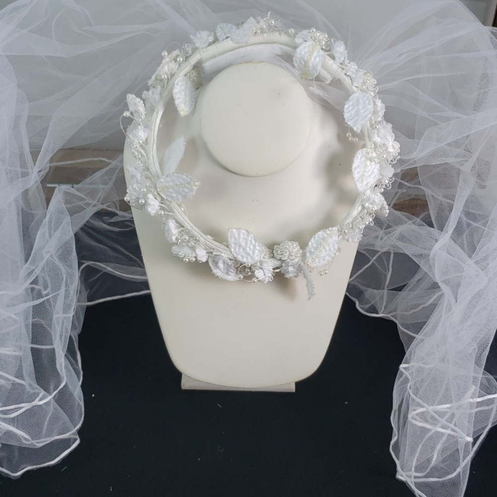 US ANGELS FLOWERGIRL/COMMUNION/BRIDESMAID VEIL V27